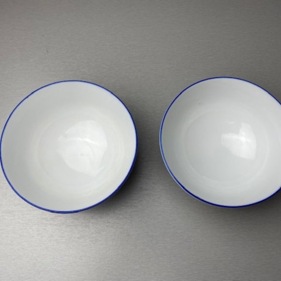 Misty Rose Super White China Rice Bowls 2pc - Picture 3 of 9